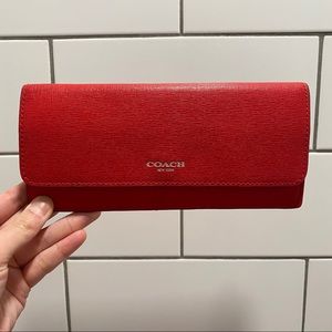 Red Coach Wallet
